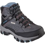 Skechers Womens Selmen Hiking Lace Up Walking Boots - Charcoal - Size UK 3