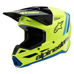 Crosshjelm Alpinestars SM3 Radium ECE06 Barn Gul Svart Blå