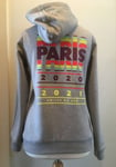 ASICS Womens Paris Long Sleeve Zip Hoodie Hooded Top Small BNWT £50 Grey Heather