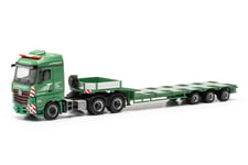 HERPA, MERCEDES BENZ Arocs 6x4 avec plateau surbaissé 3 essieux TROST, échell...