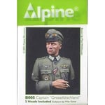 Alpines Miniatures - Captain "Grossdeutschland"Maquette Buste Figurine Captain "Grossdeutschland" Alpine Miniature B005 1/16ème Maquette Char Promo Figurine Miniature