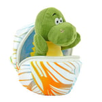 Kögler- Animaux Daniel, Mini Dinosaure l'œuf, Environ 13 cm, Peluche à câliner et à Aimer, comme Petit Cadeau pour Les Enfants, Les garçons et Les Filles, 10126262, Multicolore