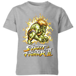 Street Fighter Blanka 16-bit Kids' T-Shirt - Grey - 3-4 Years