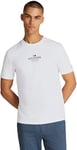 Tommy Hilfiger RWB Hilfiger Tee MW0MW38980 T-Shirt S/S, White (White), 3XL Homme