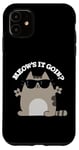 Coque pour iPhone 11 Jeu de mots amusant pour chats Meow's It Going