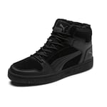 PUMA Unisex Adult Puma Rebound LayUp SD Fur Trainers, Puma Black-CASTLEROCK, 9 UK