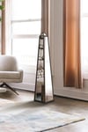 The Obelisk New Black Framed Edge Ornament with Mirror - 47x10x10" 120x25x25CM