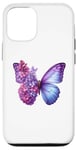 Coque pour iPhone 13 Pro Papillon violet