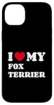 Coque pour iPhone 14 Plus Fox Terriers Foxterriers I Love My Fox Terrier Foxterrier