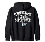 Kombucha Tea Fermentation Probiotic Kombucha Zip Hoodie