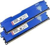 Ram DDR3 16go (2x8go) 1333MHz PC3-10600 Udimm CL9 Non-ECC Unbuffered 1.5V 2Rx8 Double Rang 240 Pin Mémoire Ram Barette Kit pour Ordinateur de Bureau (Bleu)