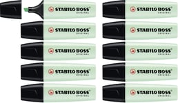 Highlighter - STABILO BOSS ORIGINAL Pastel - Pack of 10 - Hint of Mint