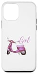 iPhone 12 mini Cute Scooter Girl Art For Women Kids Scooter Life Lover Case