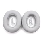 Earpads Coussinets de Rechange Coussinets d'oreille Oreillette de Remplacement Coussins en Mousse pour Casque JBL E55BT Quincy E55BT Cache-oreilles Bluetooth Type A Imprimé LR, Gris