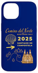 Coque pour iPhone 14 Camino Del Norte 2025 Saint-Jacques-de-Compostelle