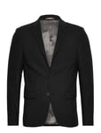 Flannel Wool Blend Blazer Black Lindbergh