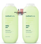 2 x Method Body DAILY ZEN DETOX Cucumber Seaweed Green Tea Body Wash 532ml