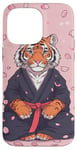 Coque pour iPhone 14 Pro Max Tigre Jiu Jitsu Gi Dessin animé Arts martiaux Anime