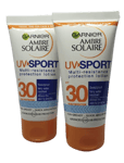 Ambre Solaire Sun Cream UV Sport SPF30 50ml x 2 Face & Body