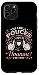 Coque pour iPhone 11 Pro Super Nounou Qui Dechire Cadeau Anniversaire Nounou Original