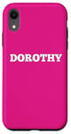 Coque pour iPhone XR Dorothy Médaille personnalisable au dos assorti