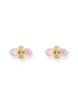 Thomas Sabo H2281-414-9 Gold stud earrings w. pink onyx