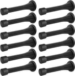 Lot De 12 Butoirs De Porte Flexibles Avec Embouts En Caoutchouc Noir Et Bas