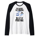 Ocean Life Treasure The Marine Keep It Pristine Raglan Baseball Tee