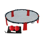 FASports Adult Carromco Bounce Action Balle de Jeu de Balle Noir/Rouge 90 x 90 x 20 cm