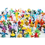 Otego 48st Färgglada Pokémon Figurer - Samlar Mini Pikachu Multifärg