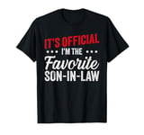 It's Official I'm The Favorite Son-In-Law Funny Vintage T-Shirt