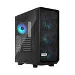 Fractal Design Meshify 2 Compact RGB - Light Tempered Glass ATX Case Black FD-C-MES2C-06