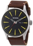 Nixon A105019-00 Sort/Læder Ø42 mm