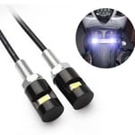 2-pack registreringsskyltbelysning, skruv registreringsskylt, 12V vit LED-lampa