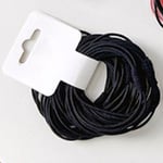 10pcs Black Hair Ties For Thick Thin Hair High Elasticity Gentle Secure Pony LSO