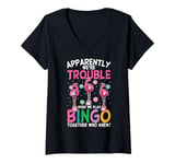 Womens Bingo Player Funny Bingo Game Night V-Neck T-Shirt