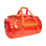 Tatonka Barrel 65L - Waterproof Travel Bag with Backpack Function, Large Opening, Padded Base and Lockable Zip, Red Orange, 65 litres, Durable Travel Bag with stowable Backpack Shoulder Straps