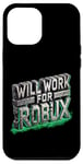 Coque pour iPhone 12 Pro Max Fonctionne avec le jeton de jeu amusant Robux