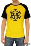 One Piece - T Shirt Basic Homme Jaune Trafalgar Law Taille M