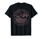 Disney The Lion King Hakuna Matata No Worries Outline Logo T-Shirt