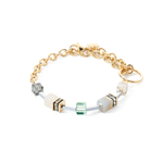 Coeur de Lion GeoCUBE Iconic Boho armband guld-flerfärgad fg stål