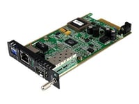 Startech.Com Gigabit Ethernet Fiber Media Converter Card Module W/ Open Sfp Slot - Fiber To Ethernet Converter - Ethernet Media Converter (Et91000sfp2c) - Fibermediekonverterare - Gige - 1000Base-Tx - Rj-45 / Sfp (Mini-Gbic) - För P/N: Et10gsfp, Glc