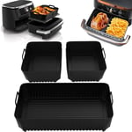 Lablanc - Moule Air Fryer, 3PCS Accessoire Air Fryer pour Ninja Air Fryer 10.4L AF500EU, Moule Silicone Air Fryer pour Ninja Foodi Flex 10,4 l, Air