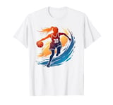 Funny Retro Vintage Basketball Girl Jersey 30 Graphic Art T-Shirt