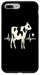 Coque pour iPhone 7 Plus/8 Plus Vache Heartbeat Animal Lover Farm