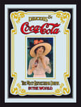 Empire Merchandising 538918 Miroir imprimé avec Cadre en Plastique Effet Bois Coca-Cola 30 x 20 cm