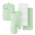 KitchenAid Onion Quilt KT OM PH Kitchen Towel, Oven Mitt & Potholder Set, Pistachio