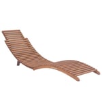 Transat chaise longue bain de soleil lit de jardin terrasse meuble d exterieur pliable bois de teck solide