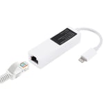 Adapteri Lightning - RJ45 Ethernet - Valkoinen