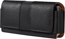 Sac De Ceinture Homme Cuir Téléphone Compatible Avec Samsung Galaxy Z Fold 6/5/4/3/2/1 5g, Pochette De Ceinture Cuir Horizontal Étui Porte-Monnaie Holster Compatible Avec Huawei Mate X2/Xs/X3